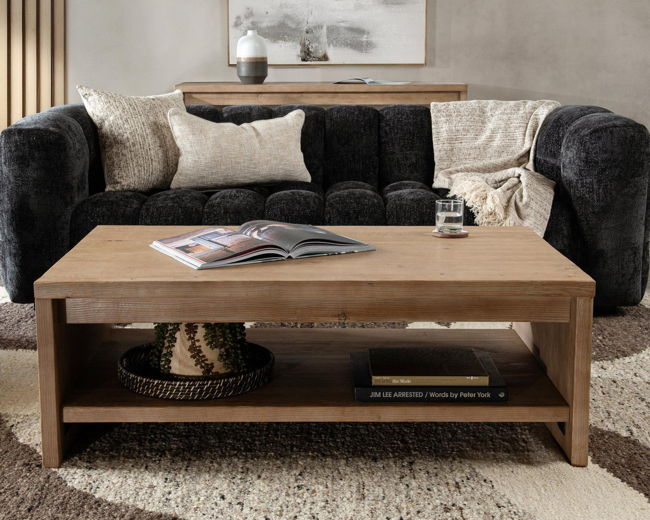 Nalani Solid Wood Rectangle Coffee Table