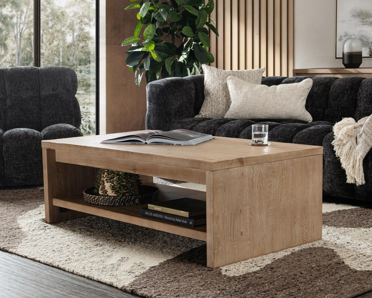 Nalani Solid Wood Rectangle Coffee Table