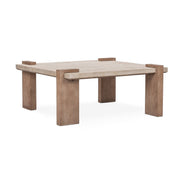 Ruare Travertine Square Coffee Table