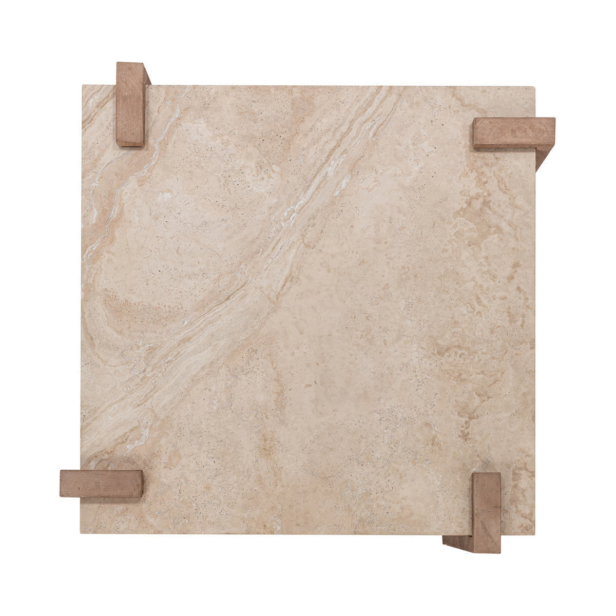Ruare Travertine Square Coffee Table