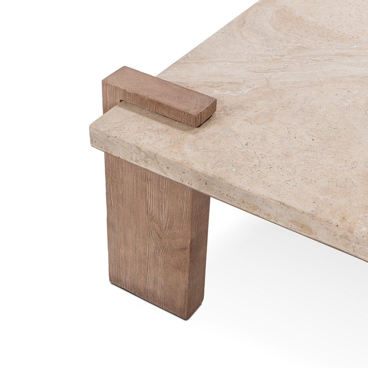 Ruare Travertine Square Coffee Table