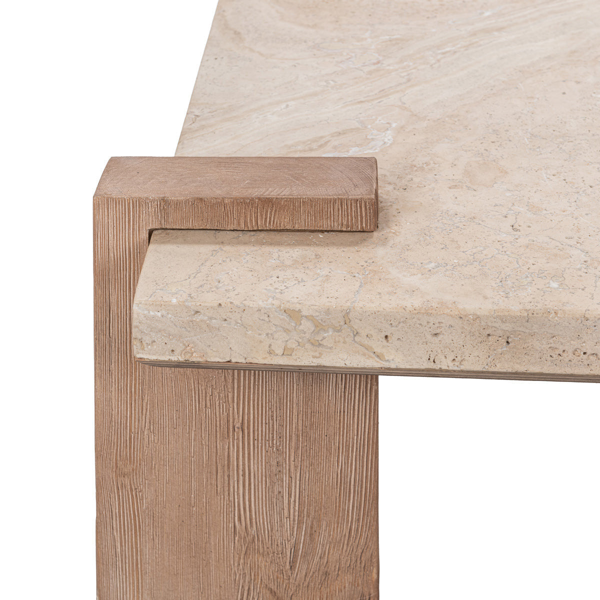 Ruare Travertine Square Coffee Table