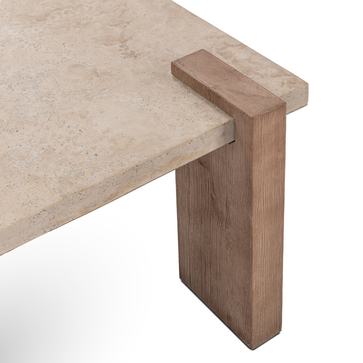 Ruare Travertine Square Coffee Table