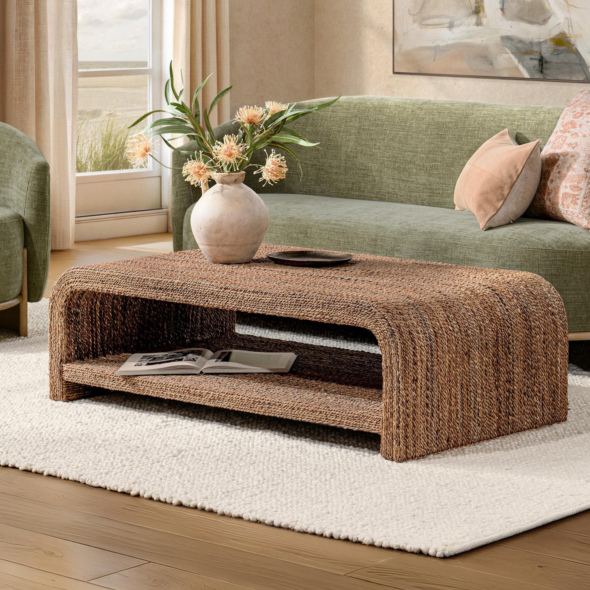 Luma Coffee Table - Harvest Abaca