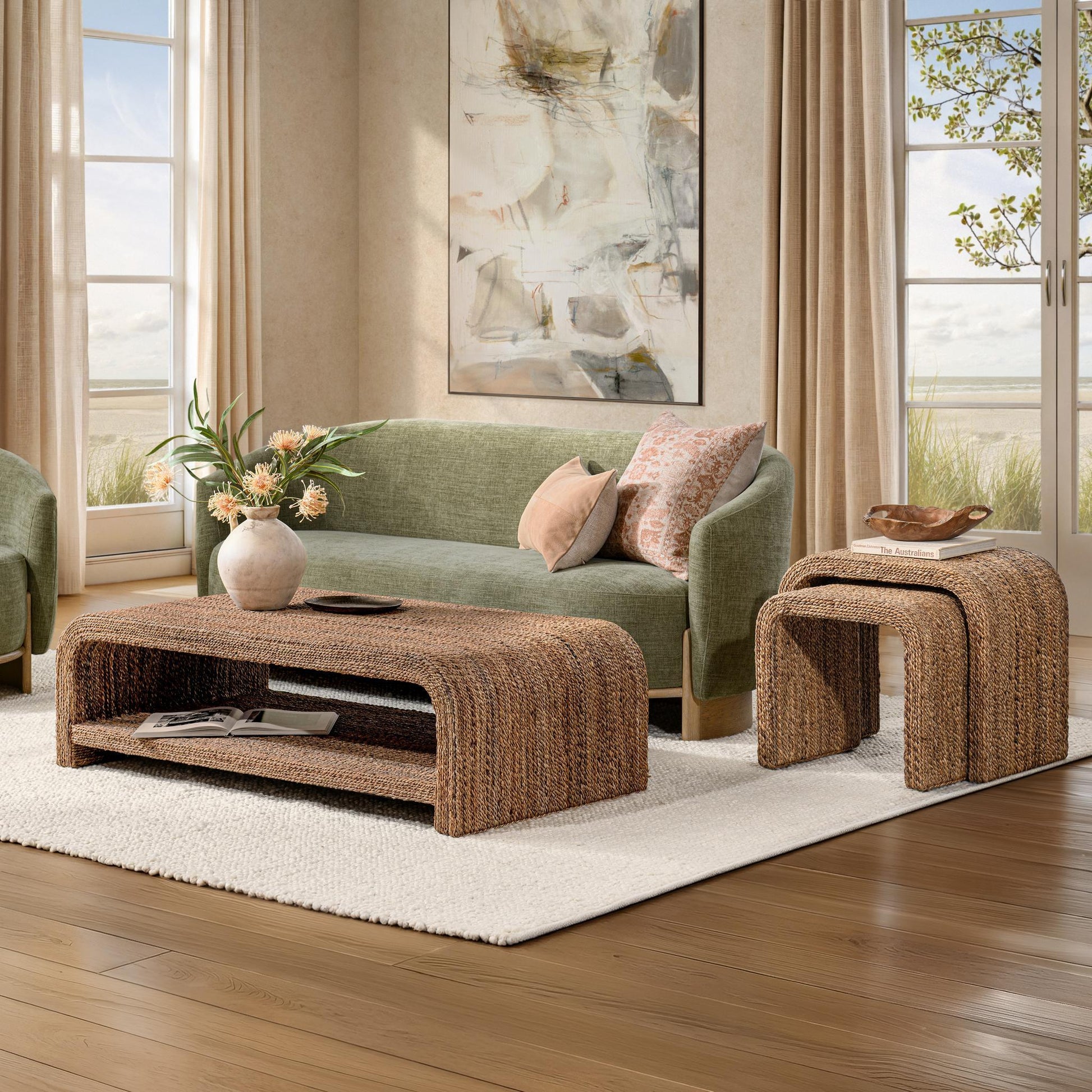 Luma Coffee Table - Harvest Abaca