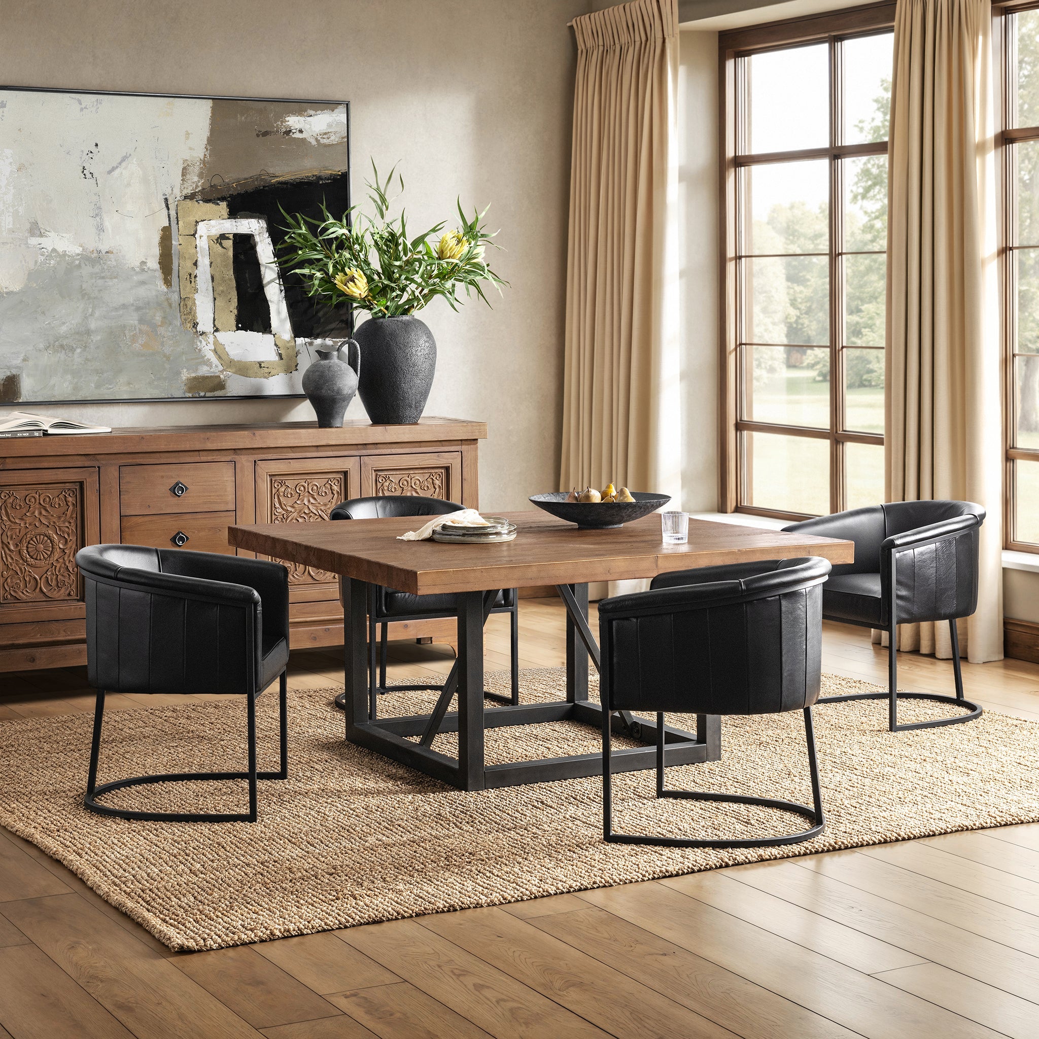 Messina Dining Table - Brown