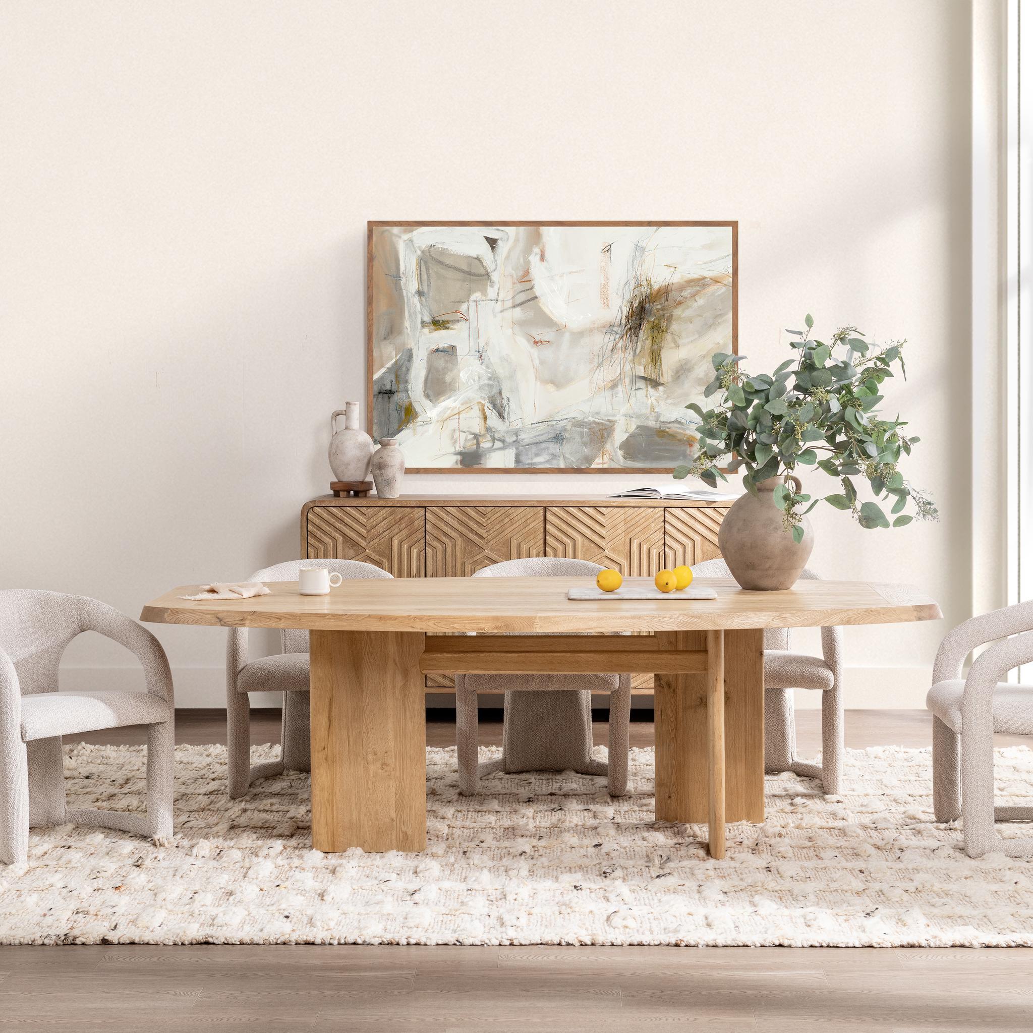 Sorento 94" Dining Table Saltair Natural - Saltair Natural