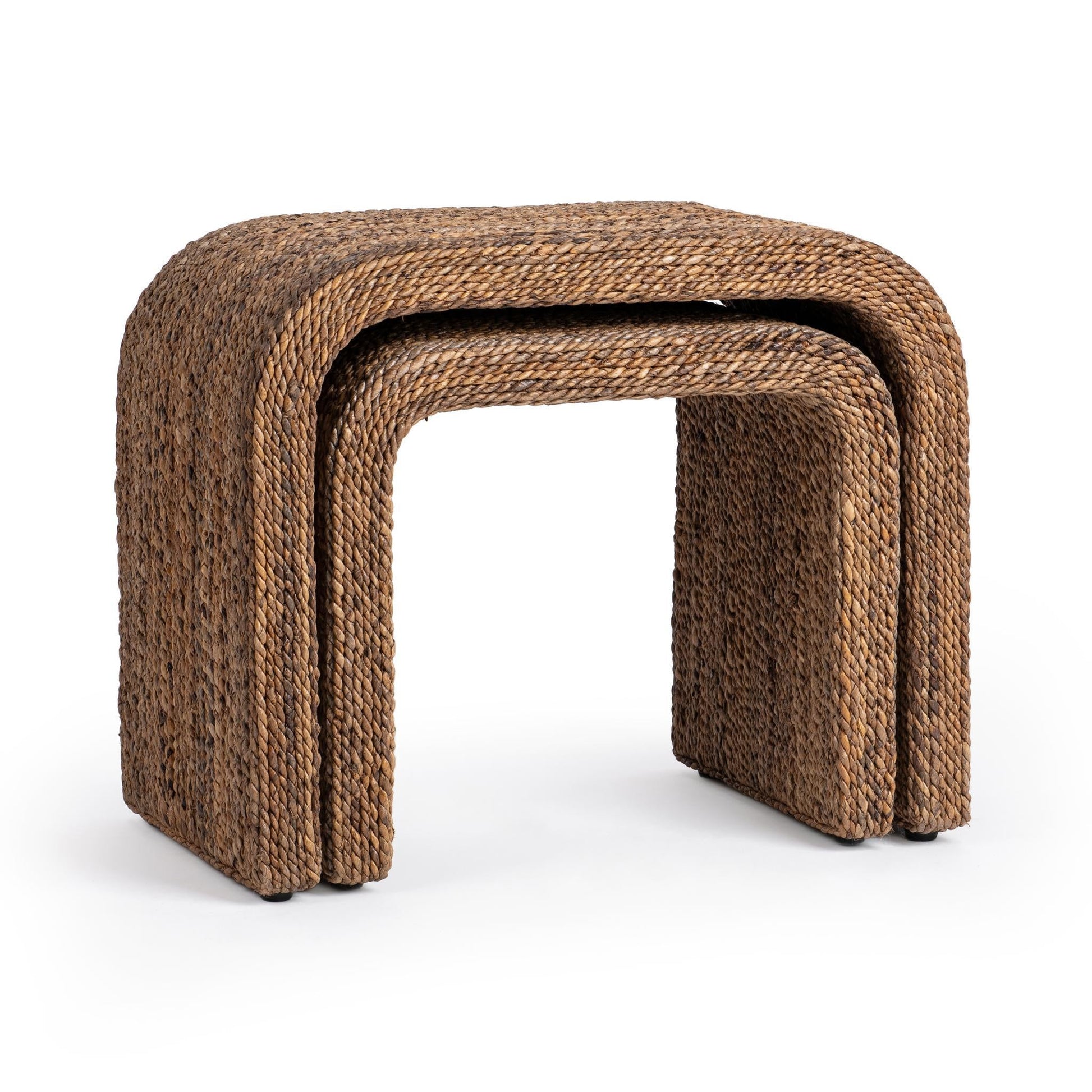 Luma Nesting Tables Set of 2 - Harvest Abaca