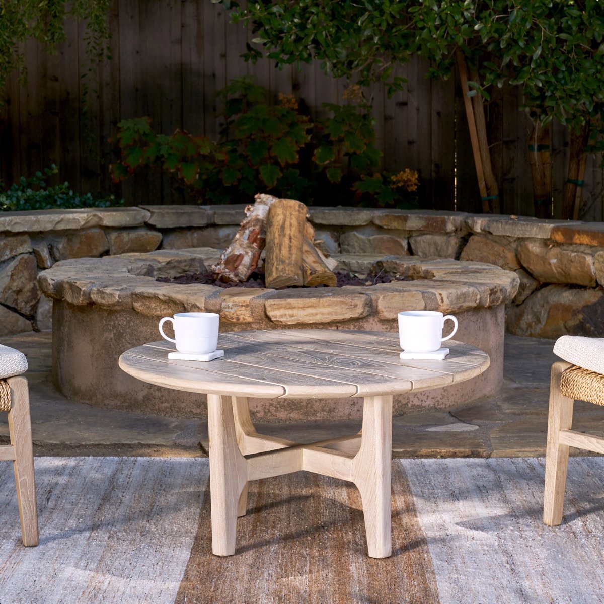 Dawn Outdoor Coffee Table - Gray