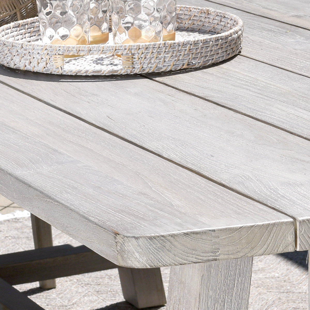 Agnes Outdoor Dining Table - Gray