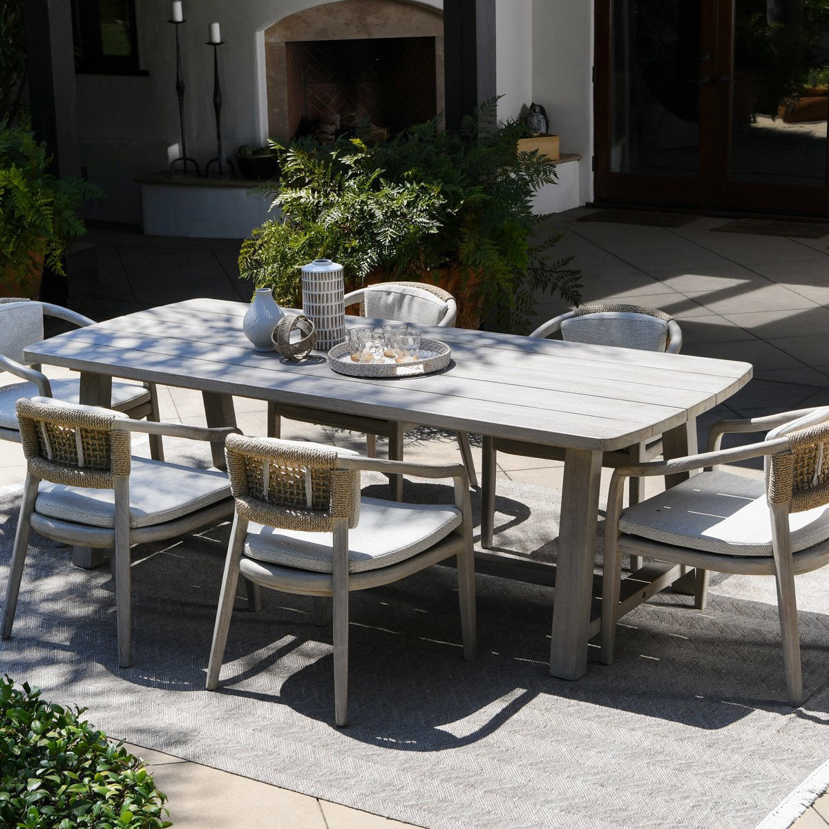 Agnes Outdoor Rectangle Dining Table