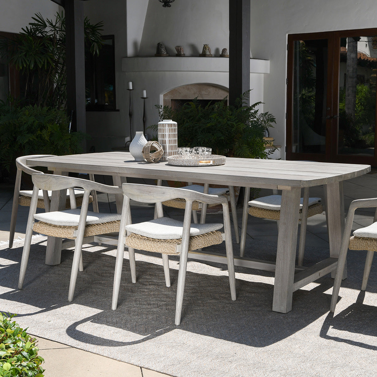 Agnes Outdoor Dining Table - Gray