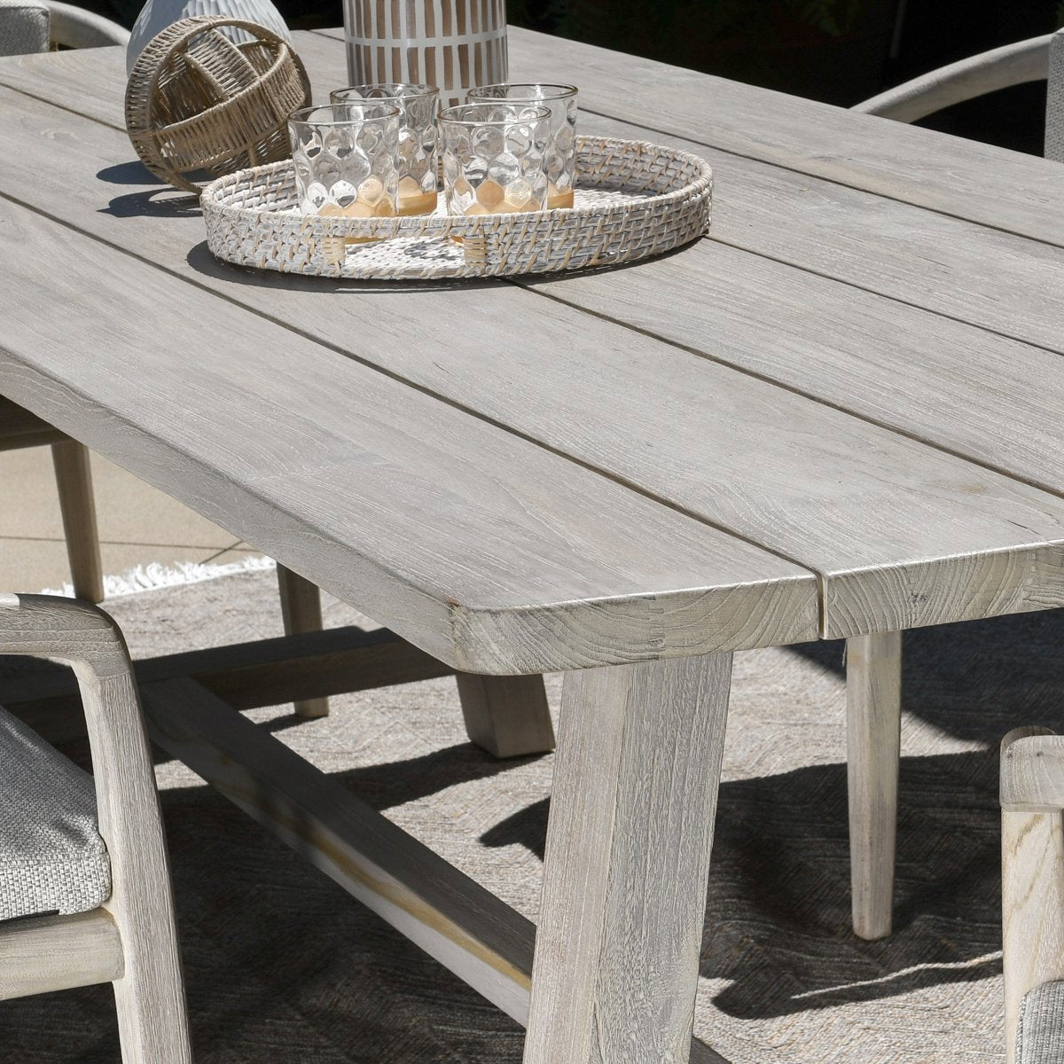 Agnes Outdoor Dining Table - Gray