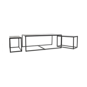 Buckley Cast Aluminum Rectangle Coffee Table Set of 3