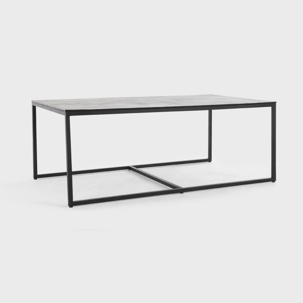 Buckley Cast Aluminum Rectangle Coffee Table Set of 3