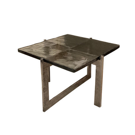 Walker Cast Aluminum Square Accent Table