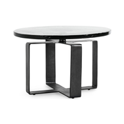 Keith Glass/Iron Round Coffee Table