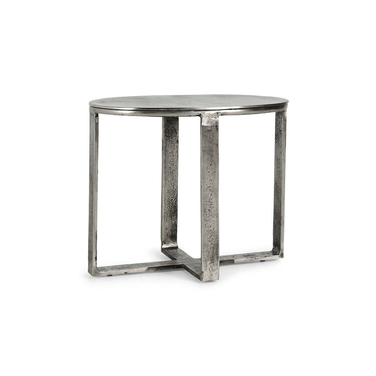 Flores Cast Aluminum Oval End Table