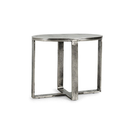 Flores Cast Aluminum Oval End Table