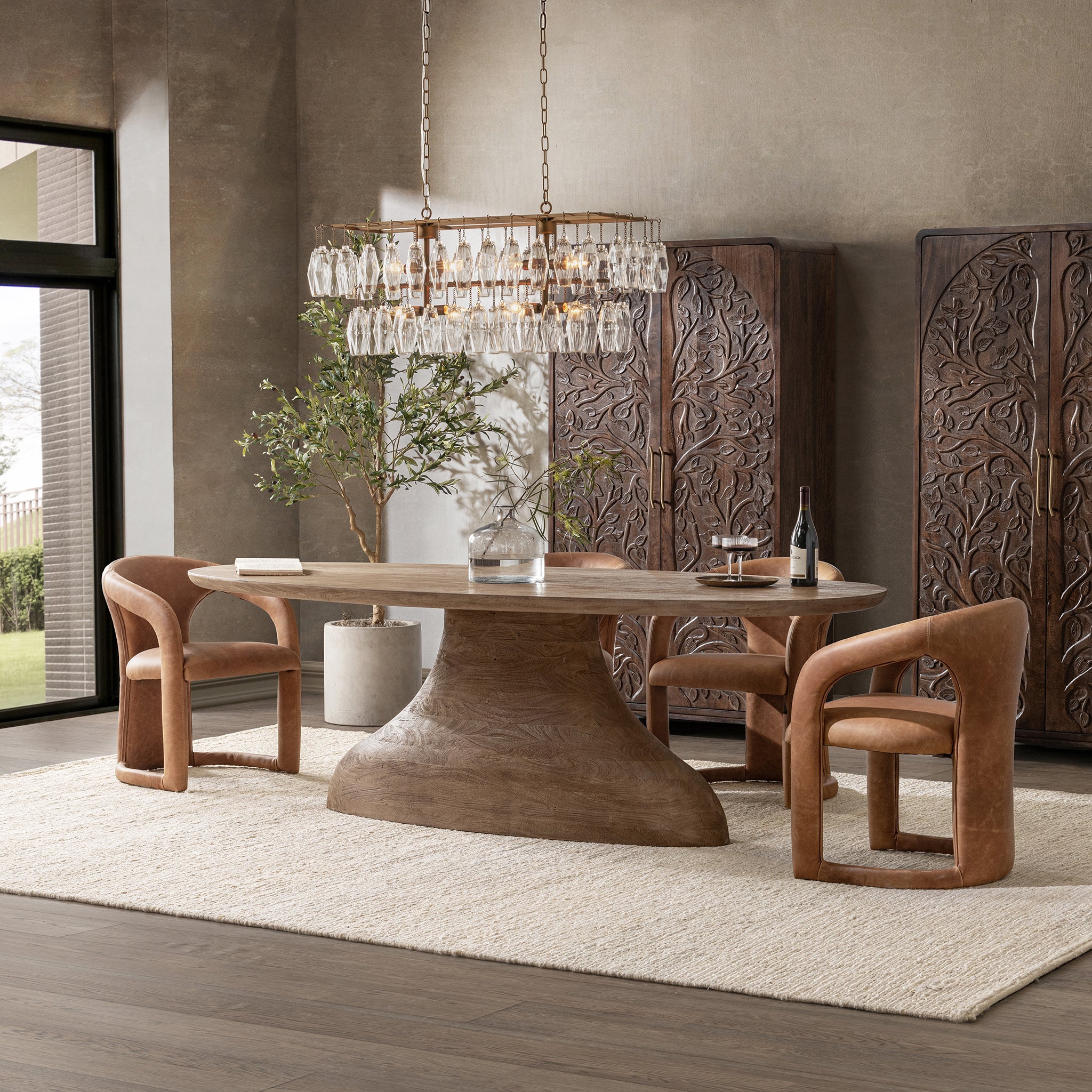 Amra Dining Table - Sandstone Greige