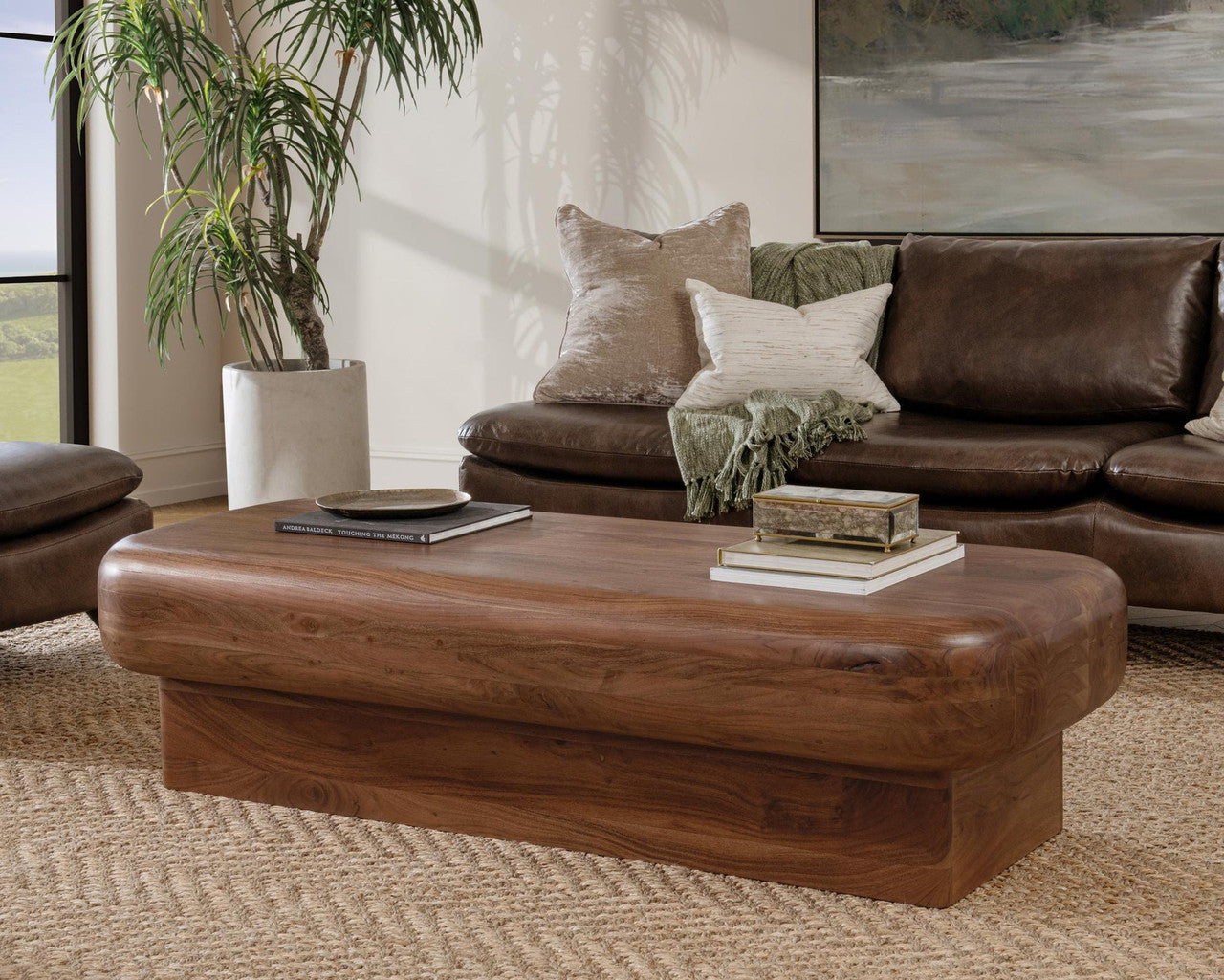 Craig Solid Wood Rectangle Coffee Table