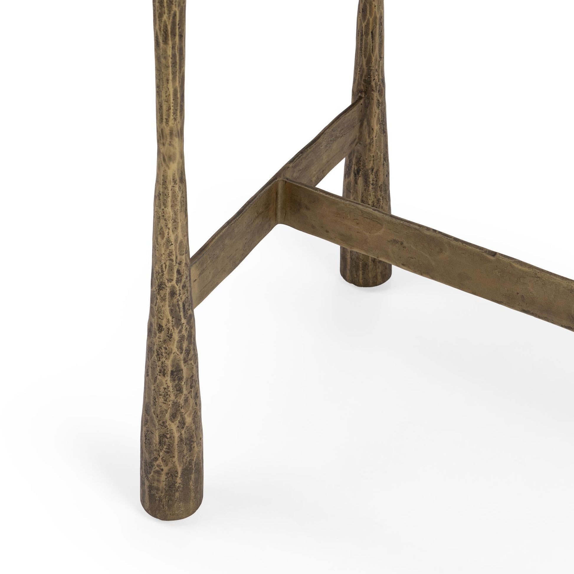 Venicia Oval Console Table - White Sage
