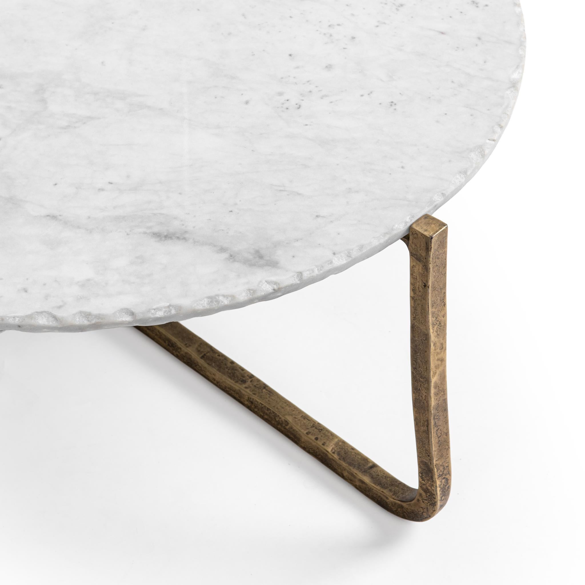 Emilia Round Coffee Table - Snow Fall