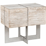 Uptown Whitewashed Solid Wood End Tables, 51010608