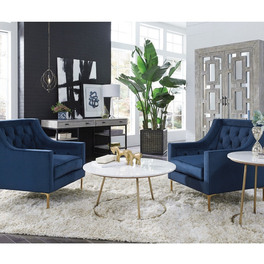 Marabella Solid Wood Whitewash 2 Drawer Desk