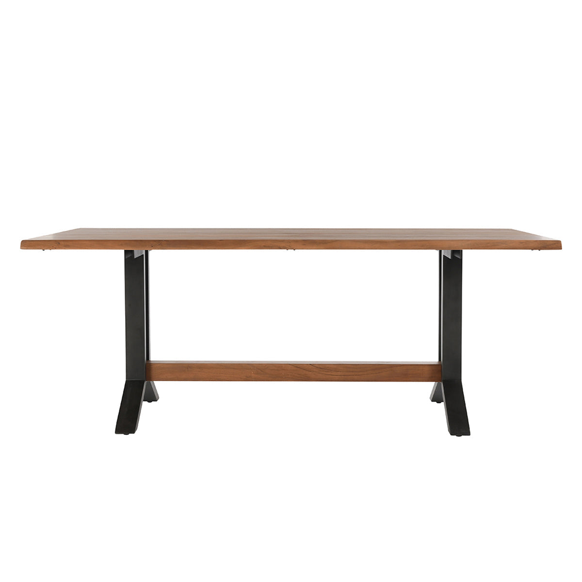 Bellamy Dining Table - Amber Brown - Honey/Black