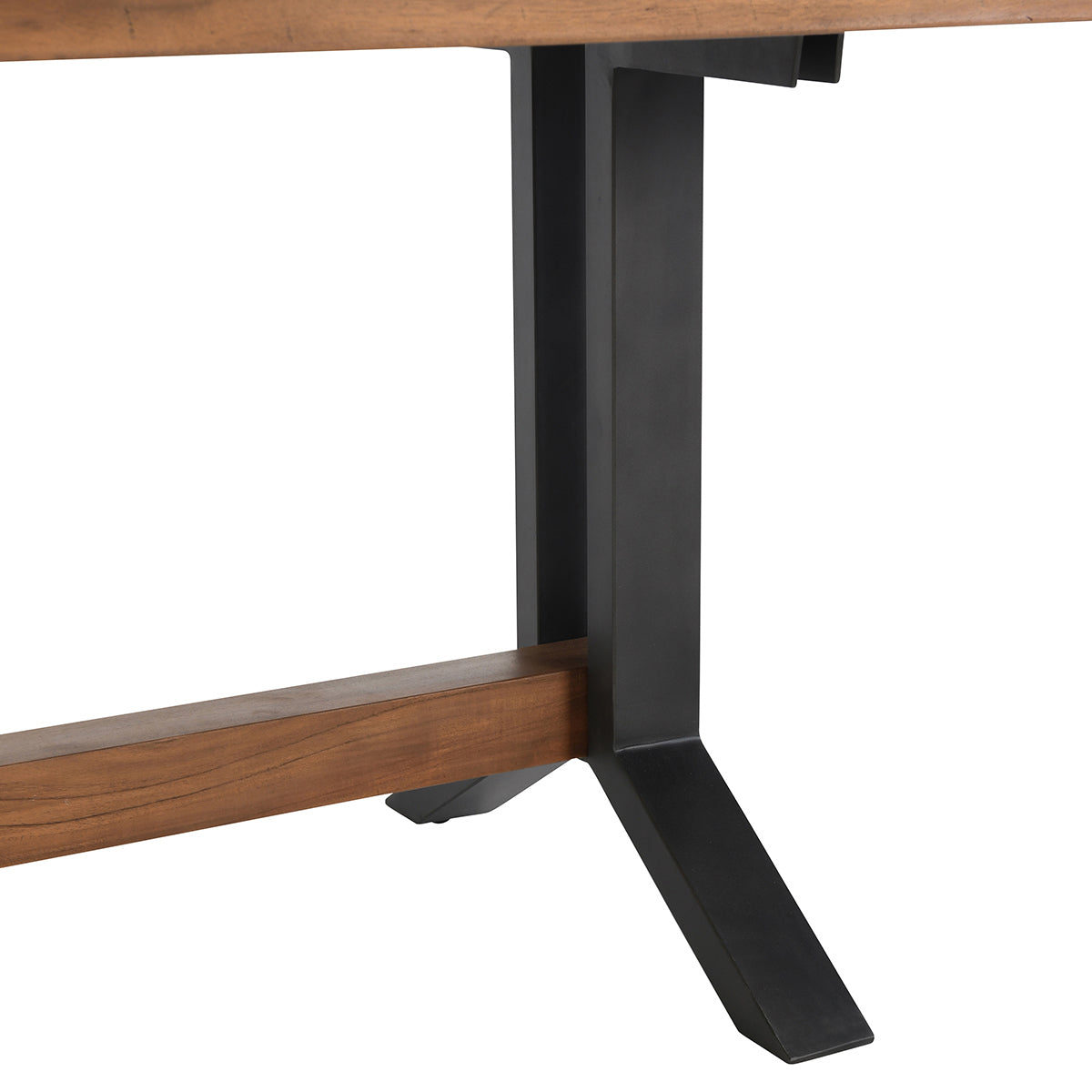 Bellamy Dining Table - Amber Brown - Honey/Black