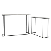 Jonah Console Table Set of 2 - Brass Antique