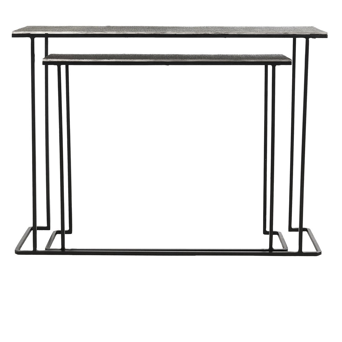 Jonah Console Table Set of 2 - Brass Antique