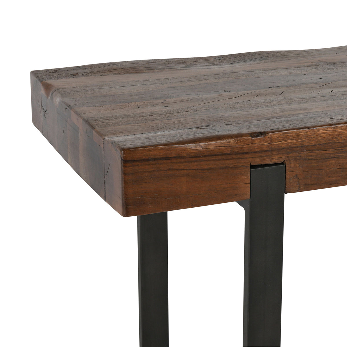 Duarte Counter Table - Rustic Brown - Reclaimed Brown