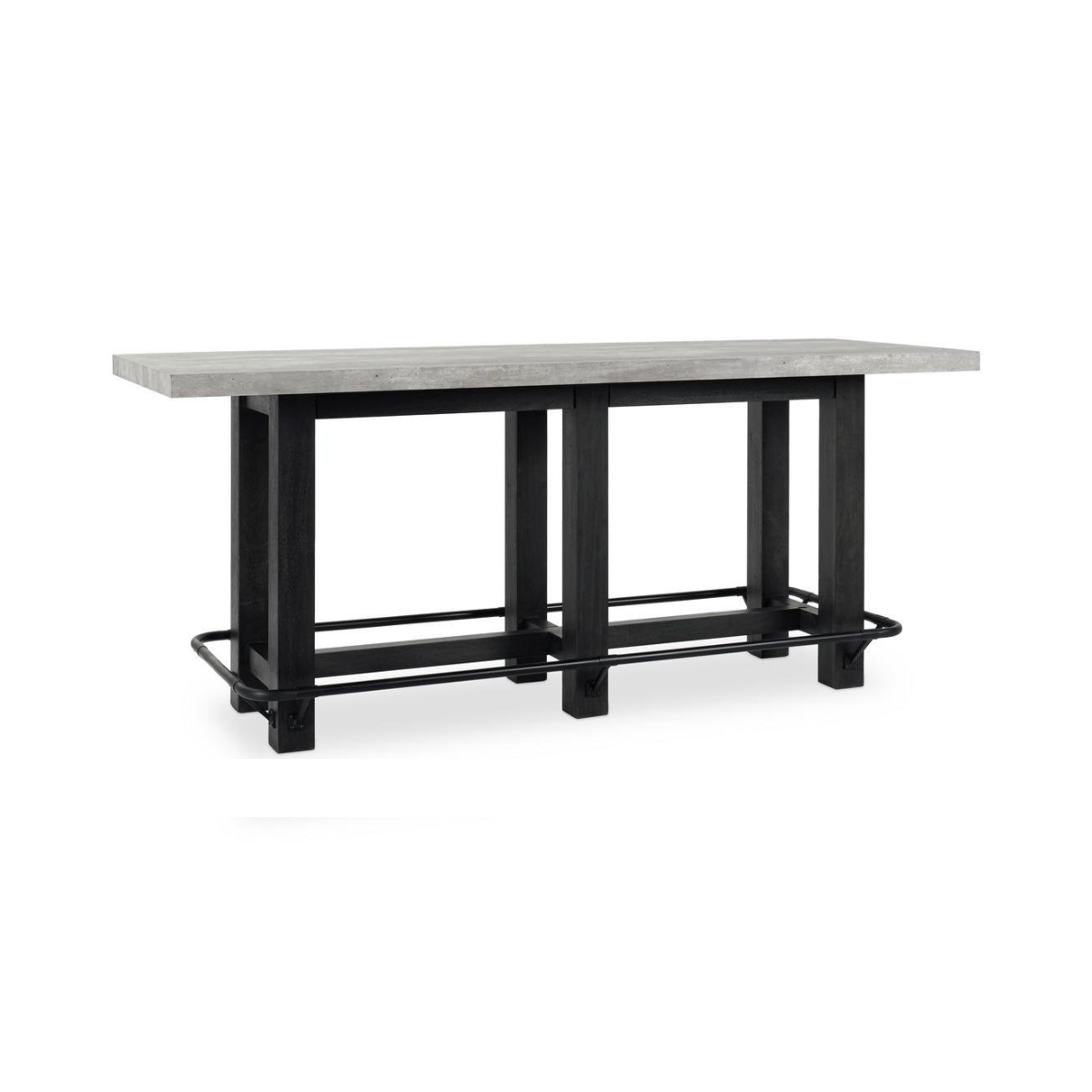 Ojai Concrete/Solid Wood Rectangle Counter Table