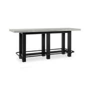 Ojai Concrete/Solid Wood Rectangle Counter Table