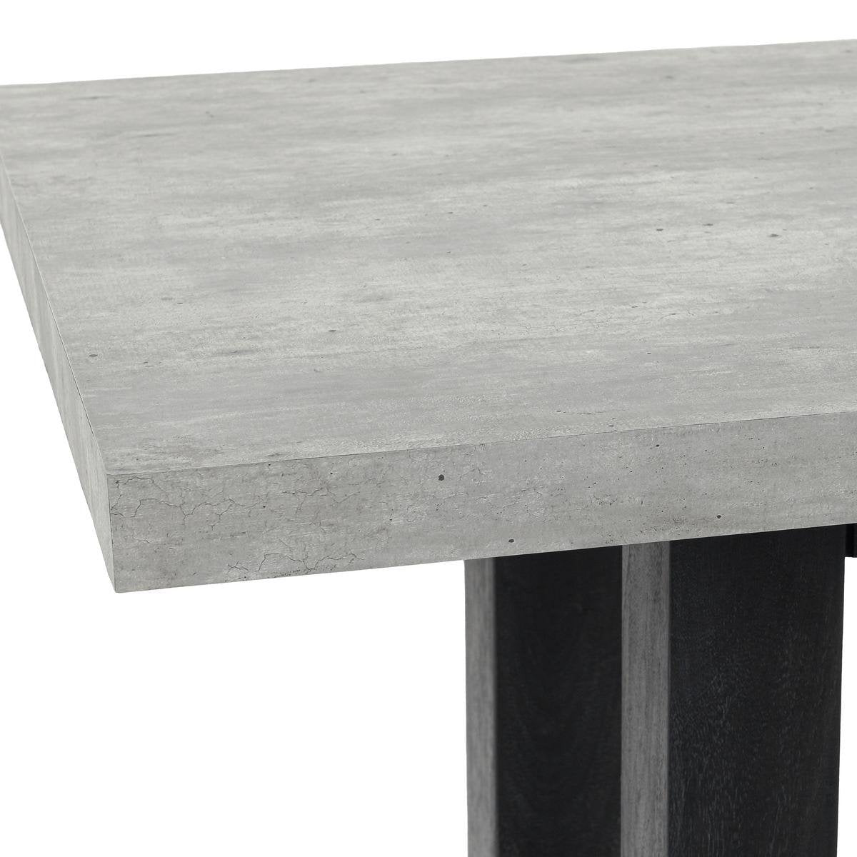 Ojai Concrete/Solid Wood Rectangle Counter Table