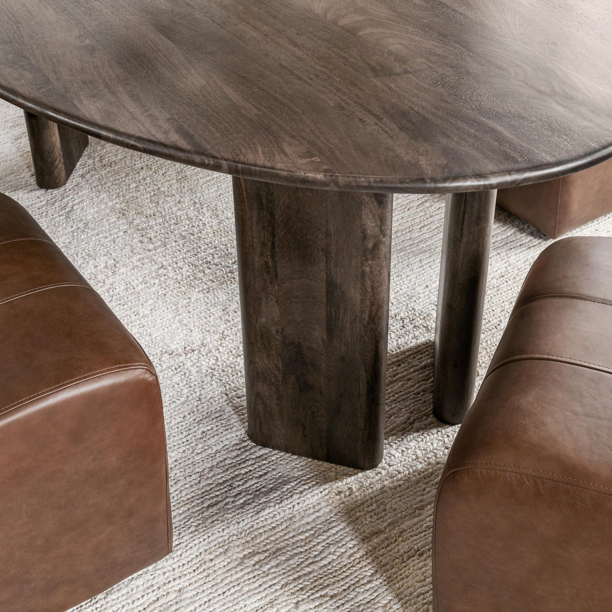 Norwood Dining Table - Bark Brown