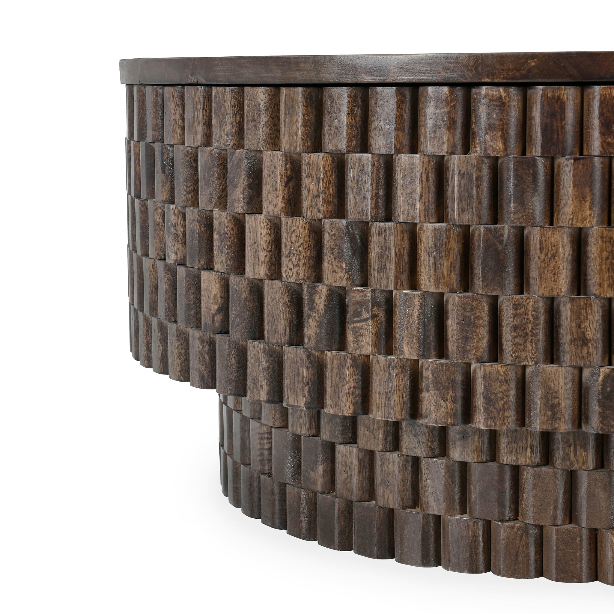 Norwood Coffee Table with Casters - Bark Brown