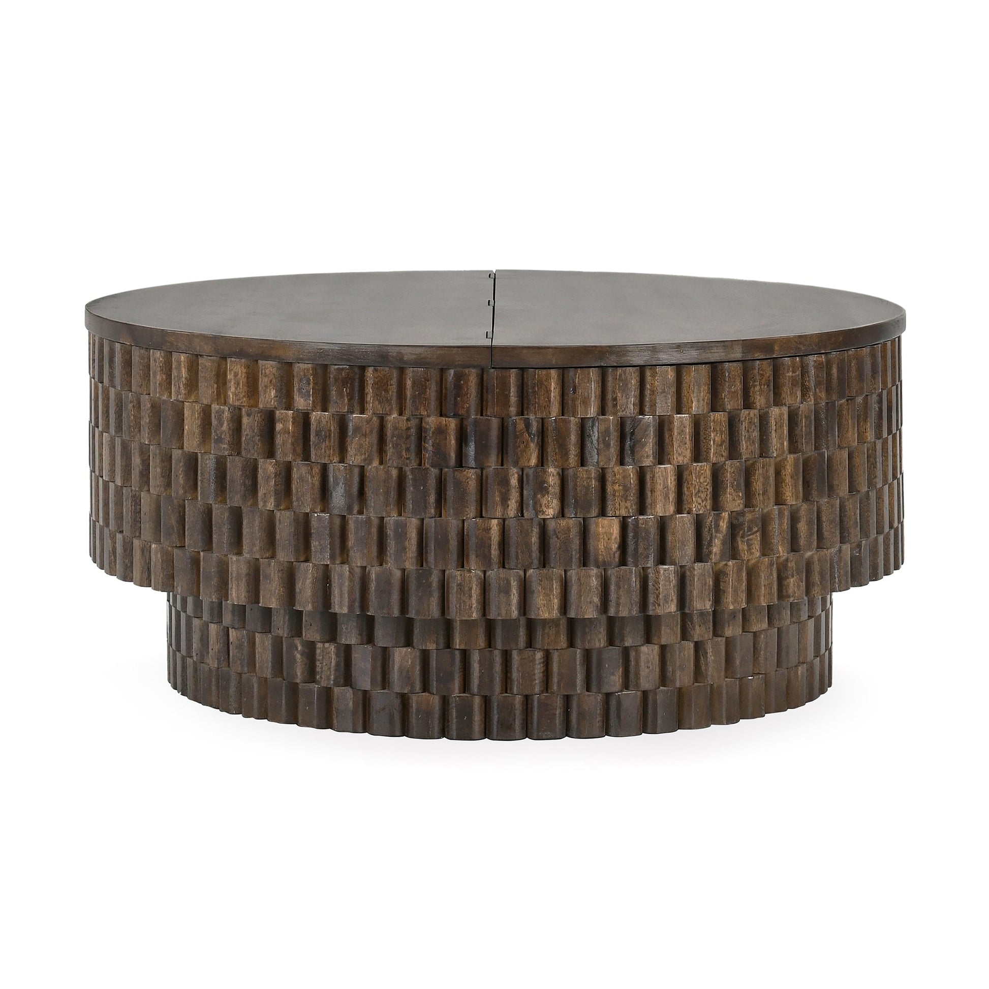Norwood Coffee Table with Casters - Bark Brown