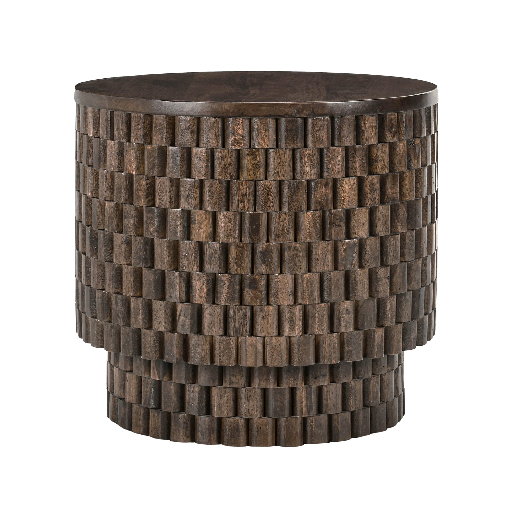 Norwood End Table - Bark Brown