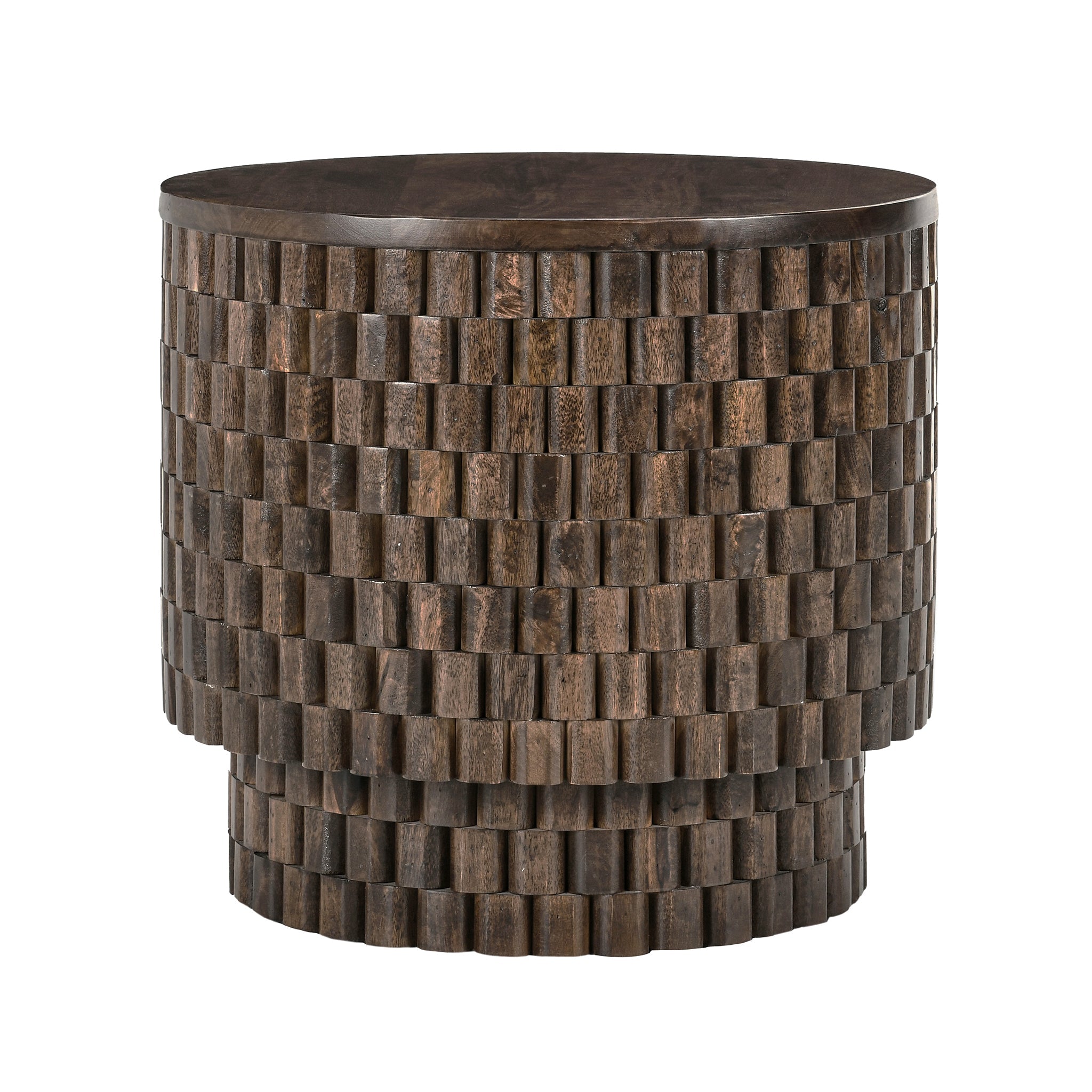 Norwood End Table - Bark Brown