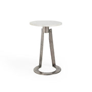 Leyton Accent Table - White Marble