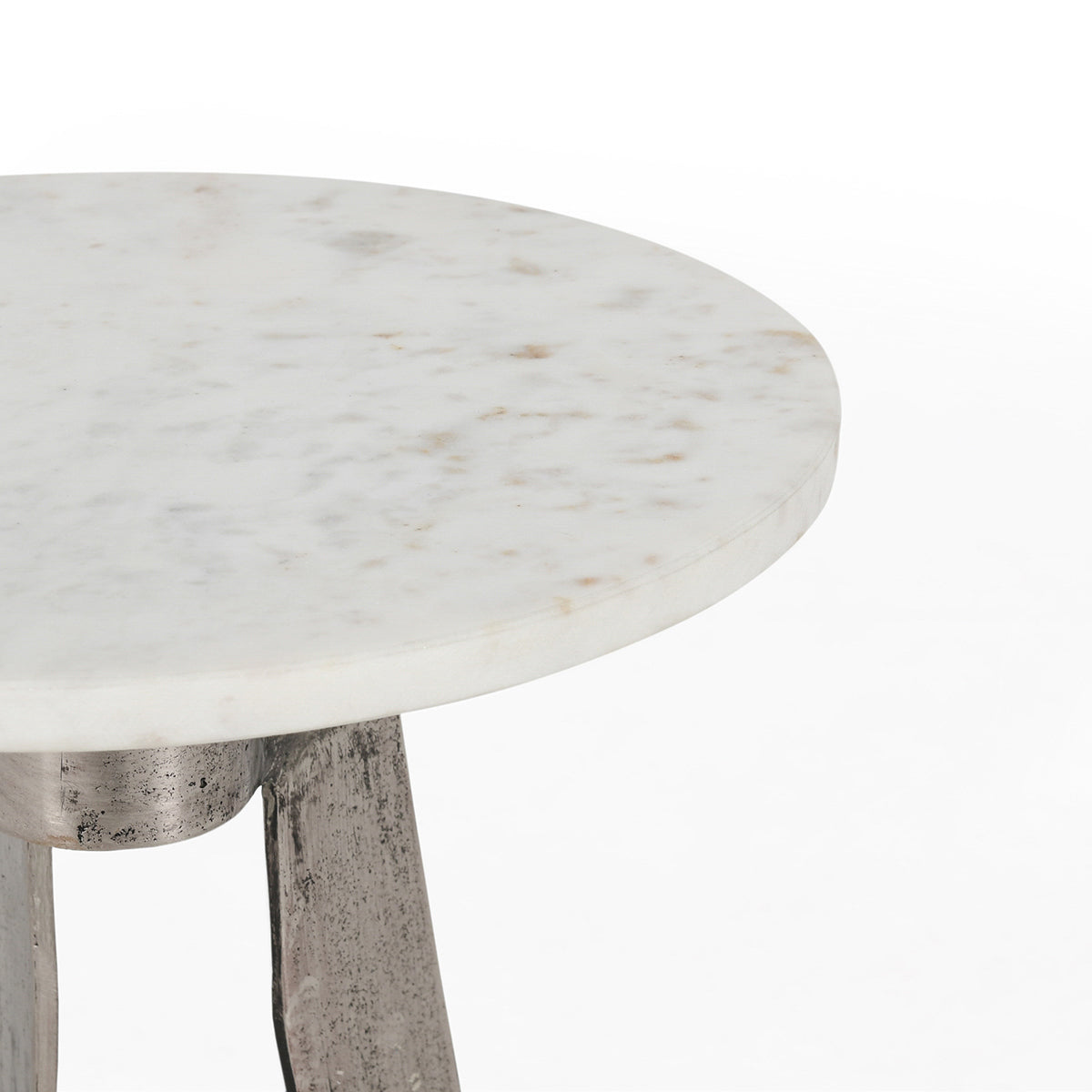 Leyton Accent Table - White Marble