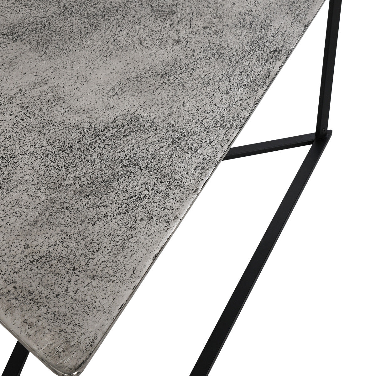 Burton Cast Aluminum Triangle Nesting Coffee Tables