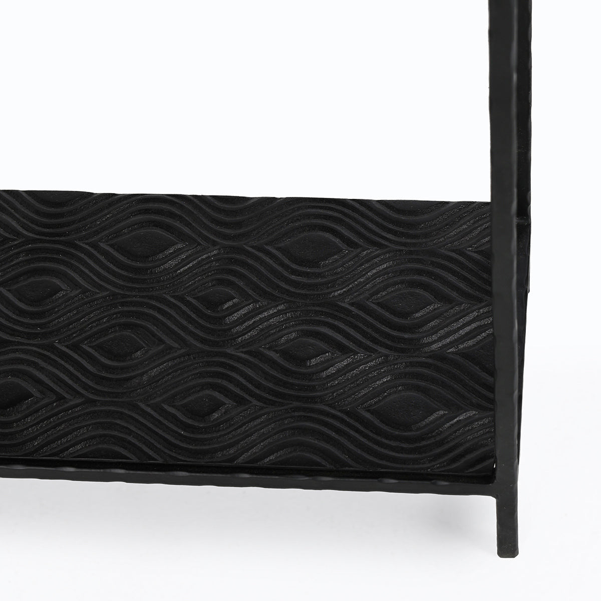 Harrison Glass/Aluminum Rectangle Console Tables Set of 2