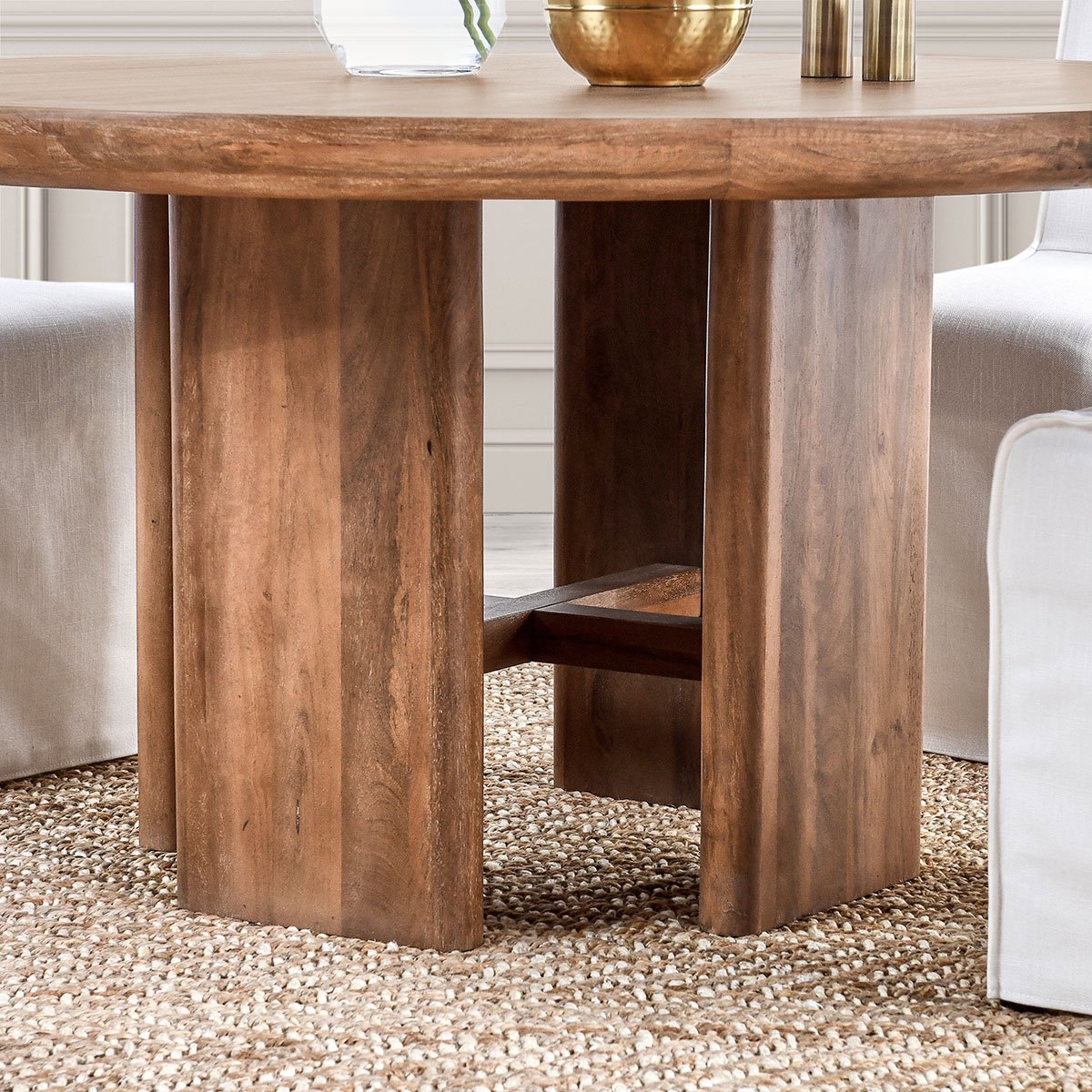 Selena Dining Table - Hickory Brown