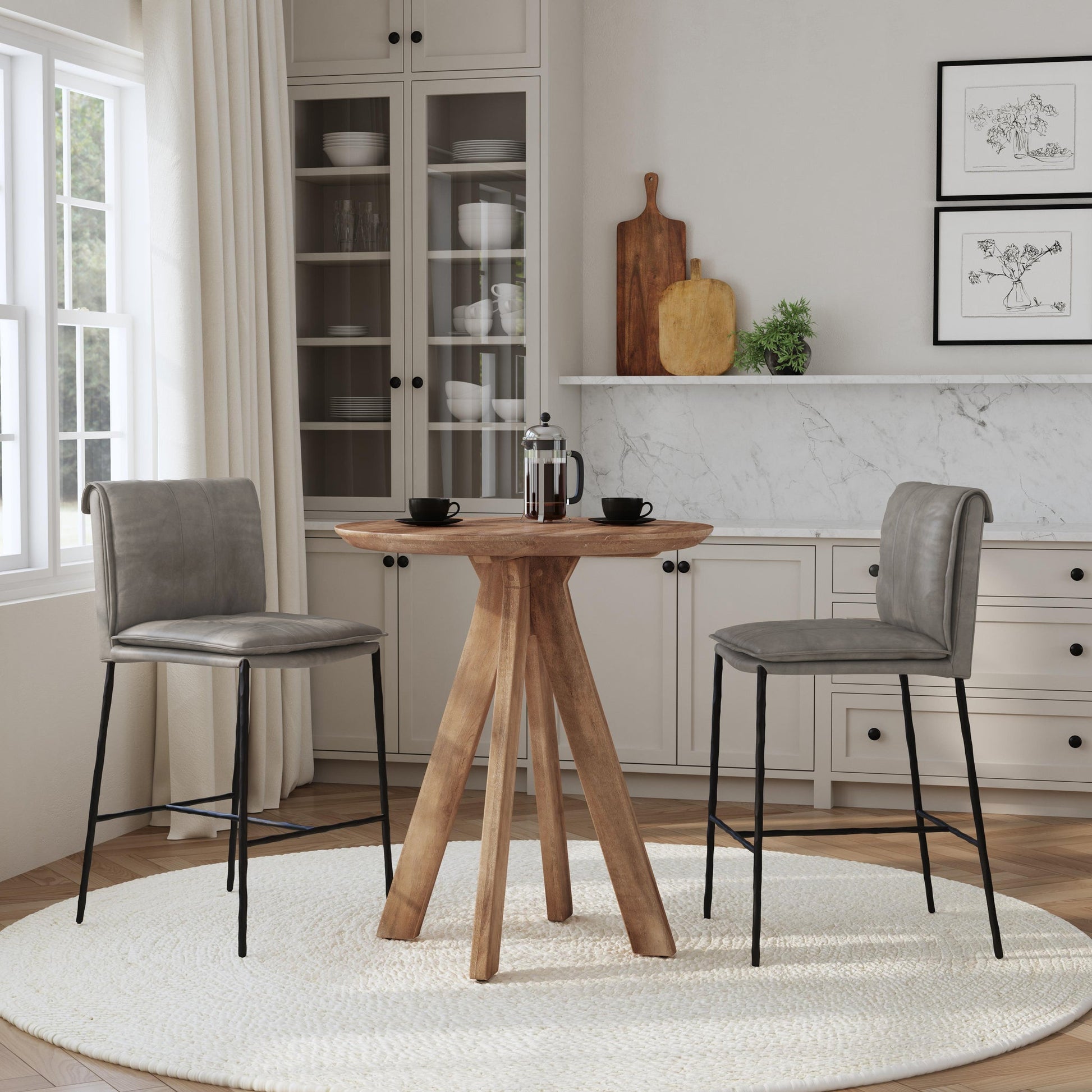 Rodrigo Counter Table - Hickory Brown - Umber
