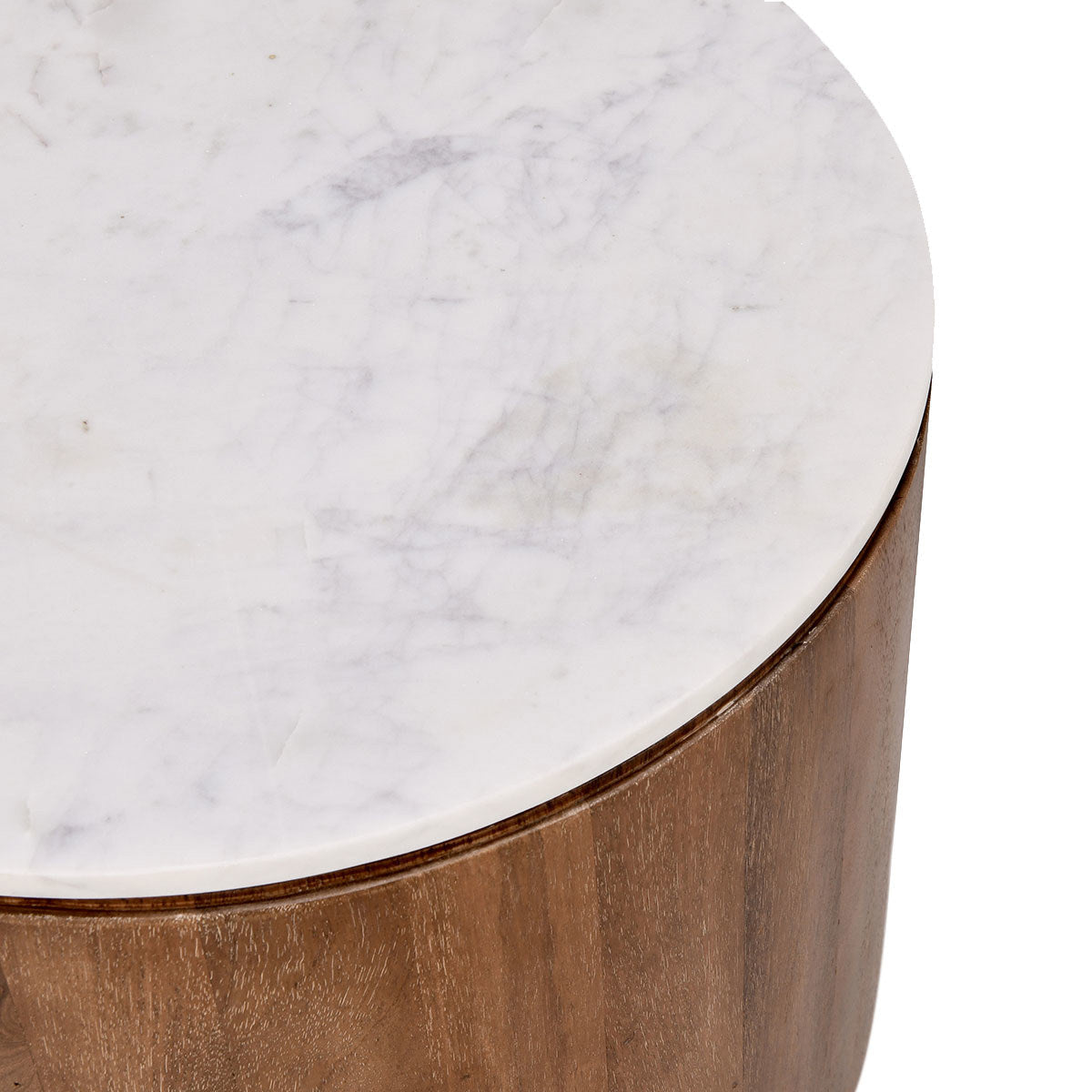 Josie End Table - Hickory Brown - Umber/Marble