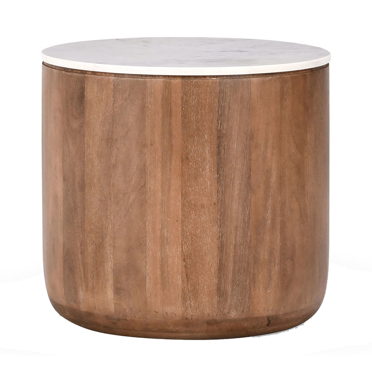 Josie End Table - Hickory Brown - Umber/Marble